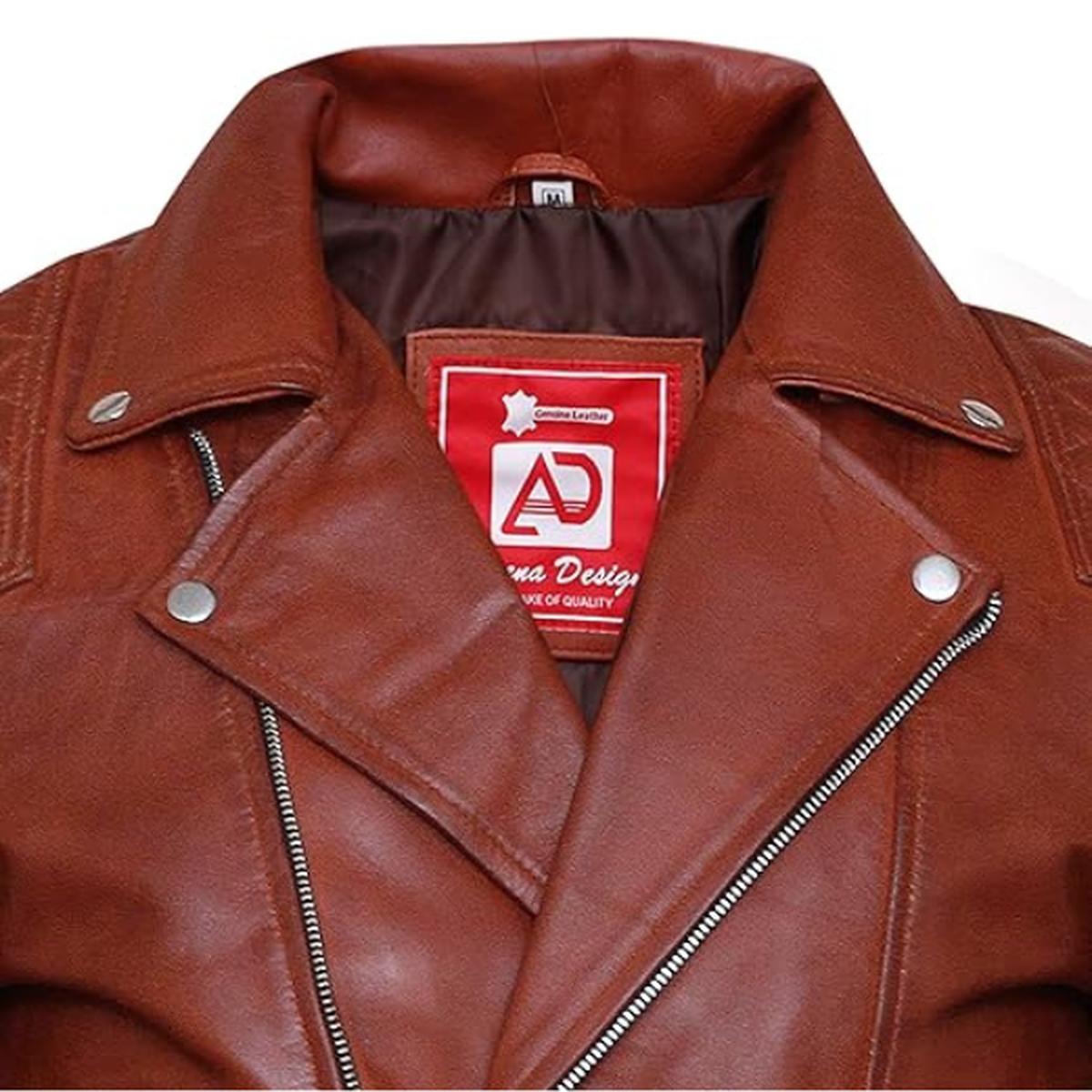 Men Brown Sheepskin Leather Jacket (3)