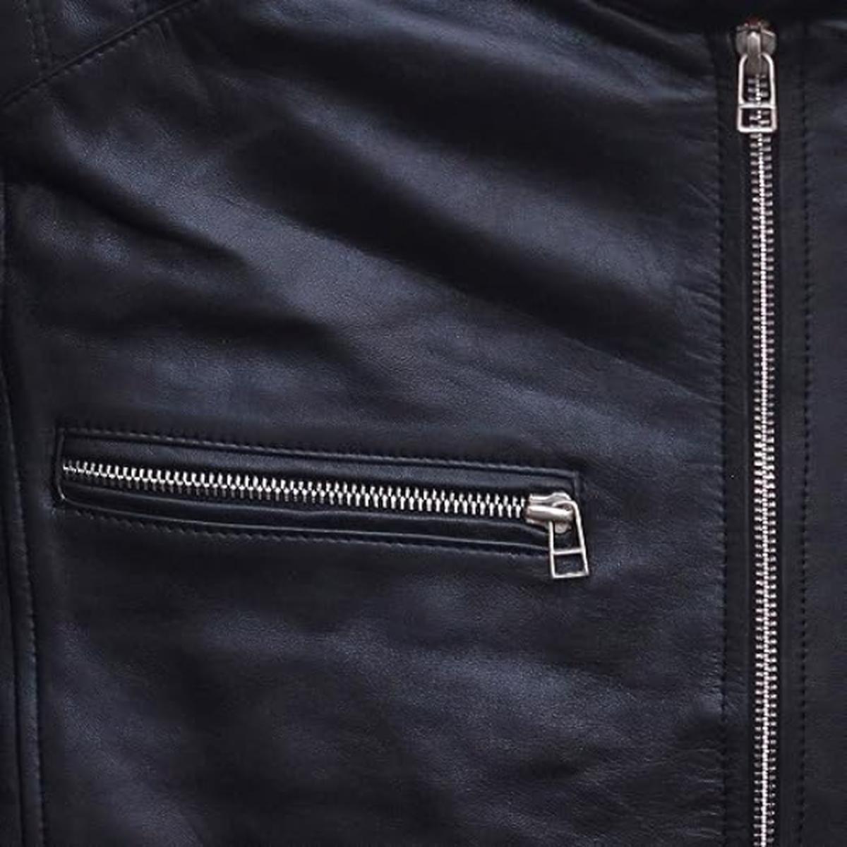 Men Cafe Racer Leather Black Jacket Design (5)