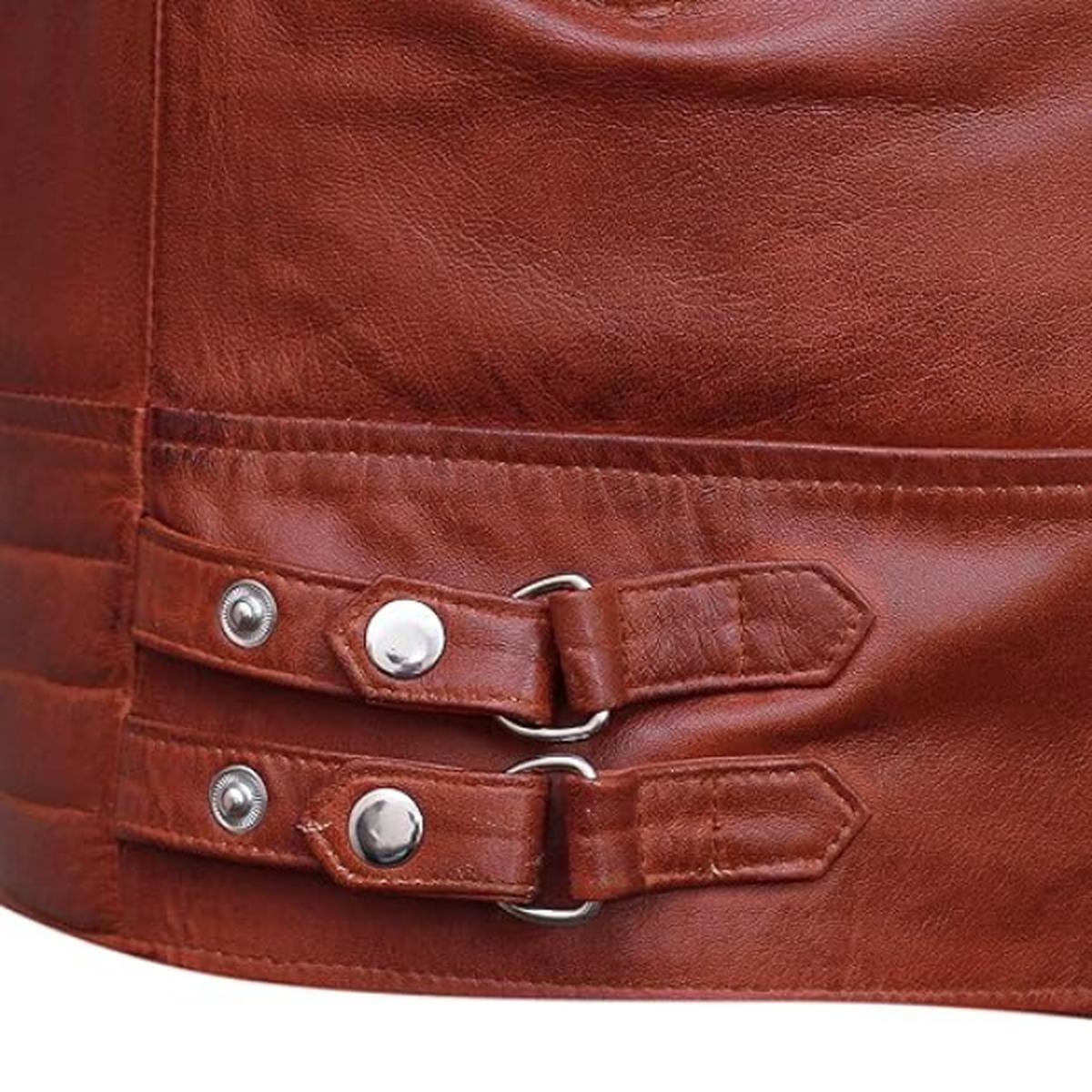 Men Brown Sheepskin Leather Jacket (6)