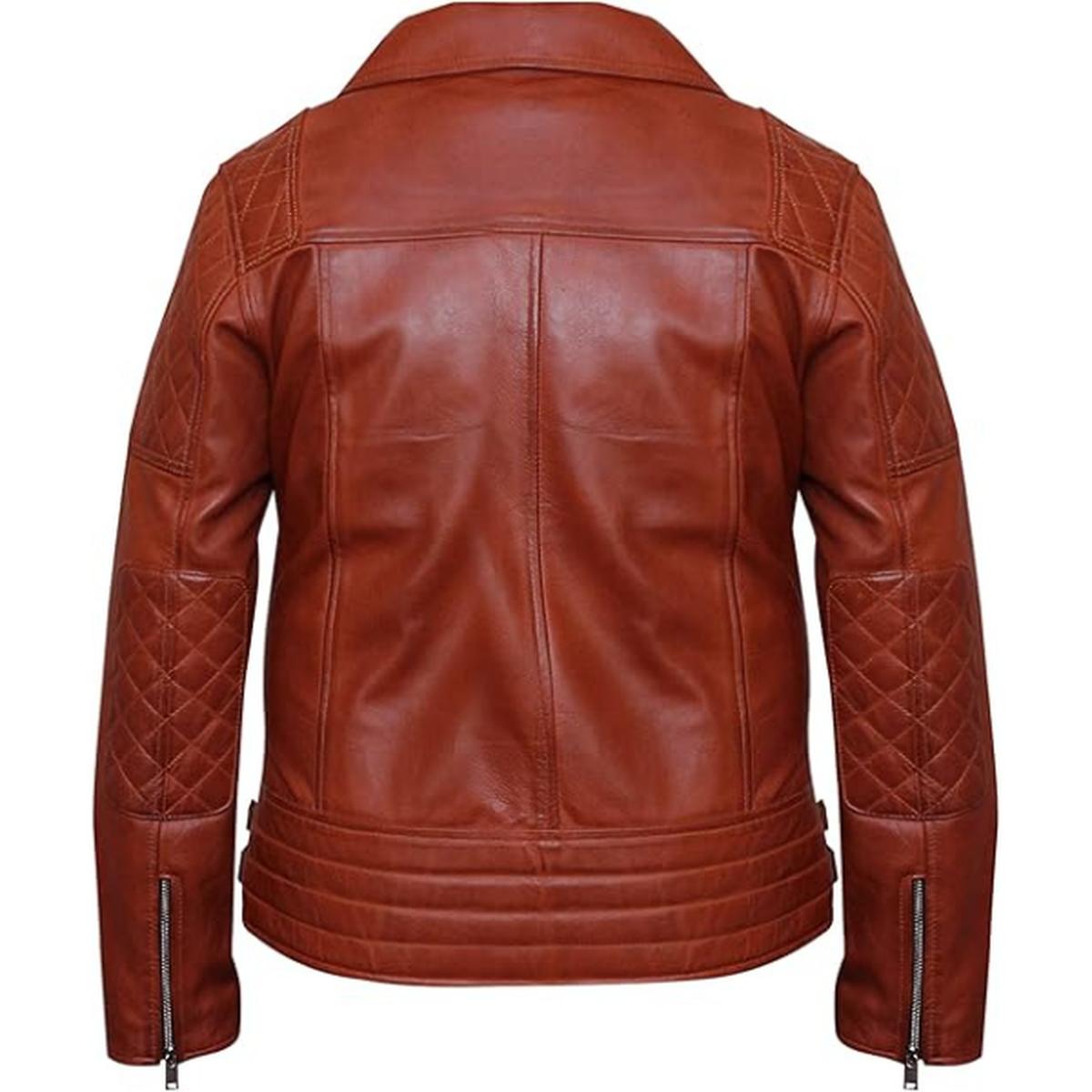 Men Brown Sheepskin Leather Jacket (7)