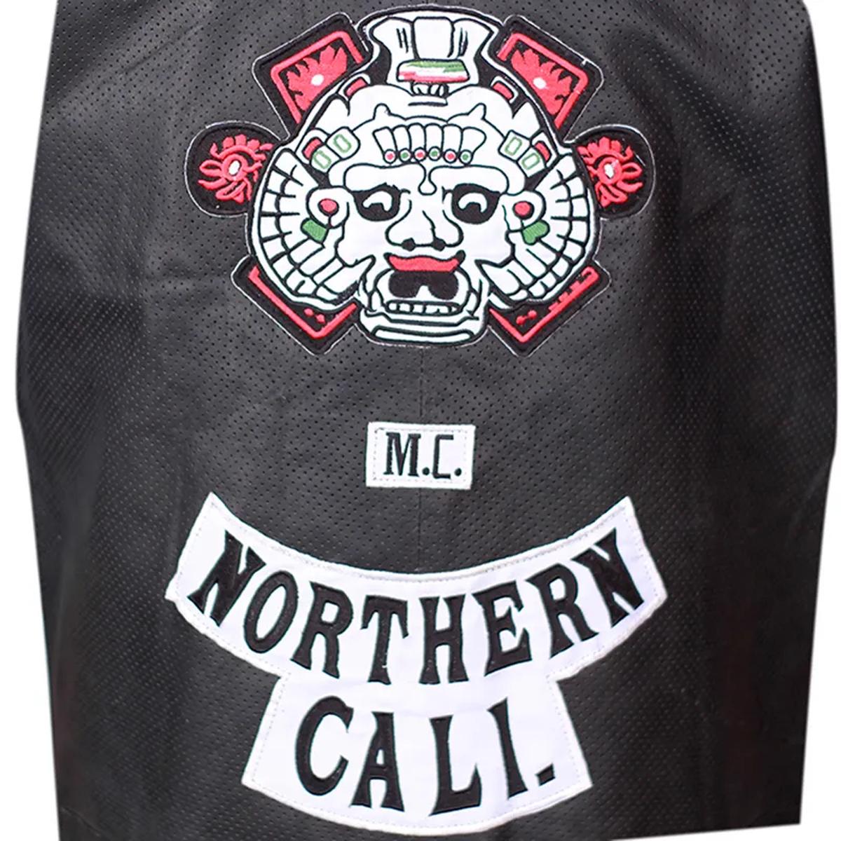 Men Black Sheepskin Leather Vest (2)