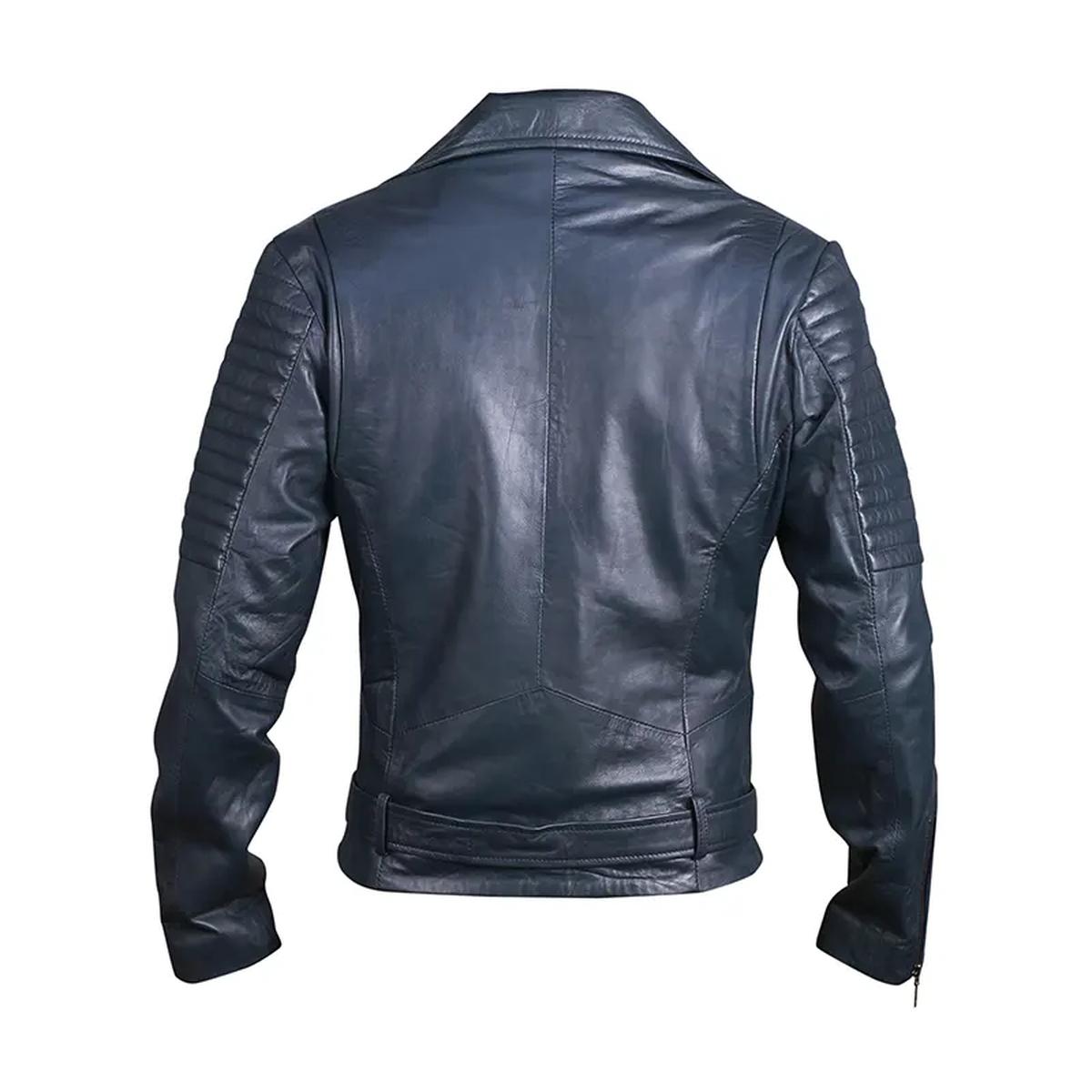Women’s Classic Motorcycle Leather Jacket (2)