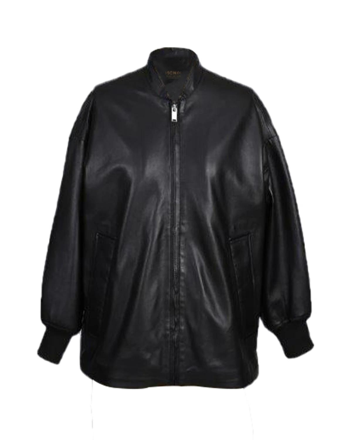 Women Emma Boyfriend Sheepskin Leather Shirt Jacket