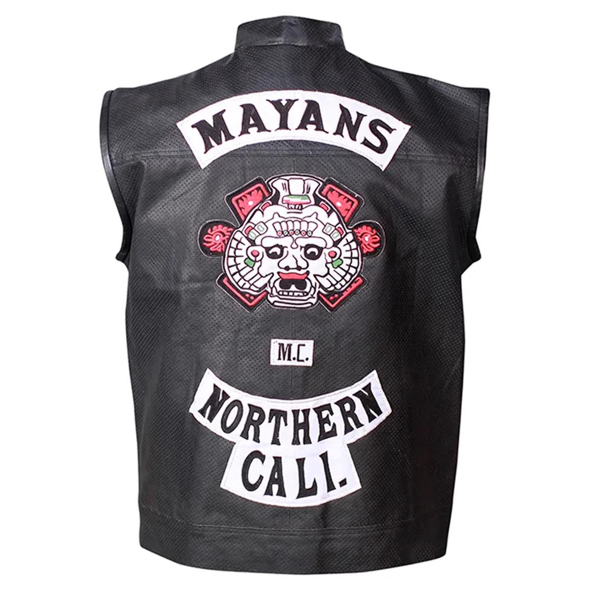 Men Black Sheepskin Leather Vest (5)