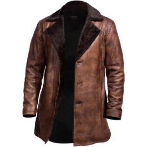 Wade Faux Fur Leather coat