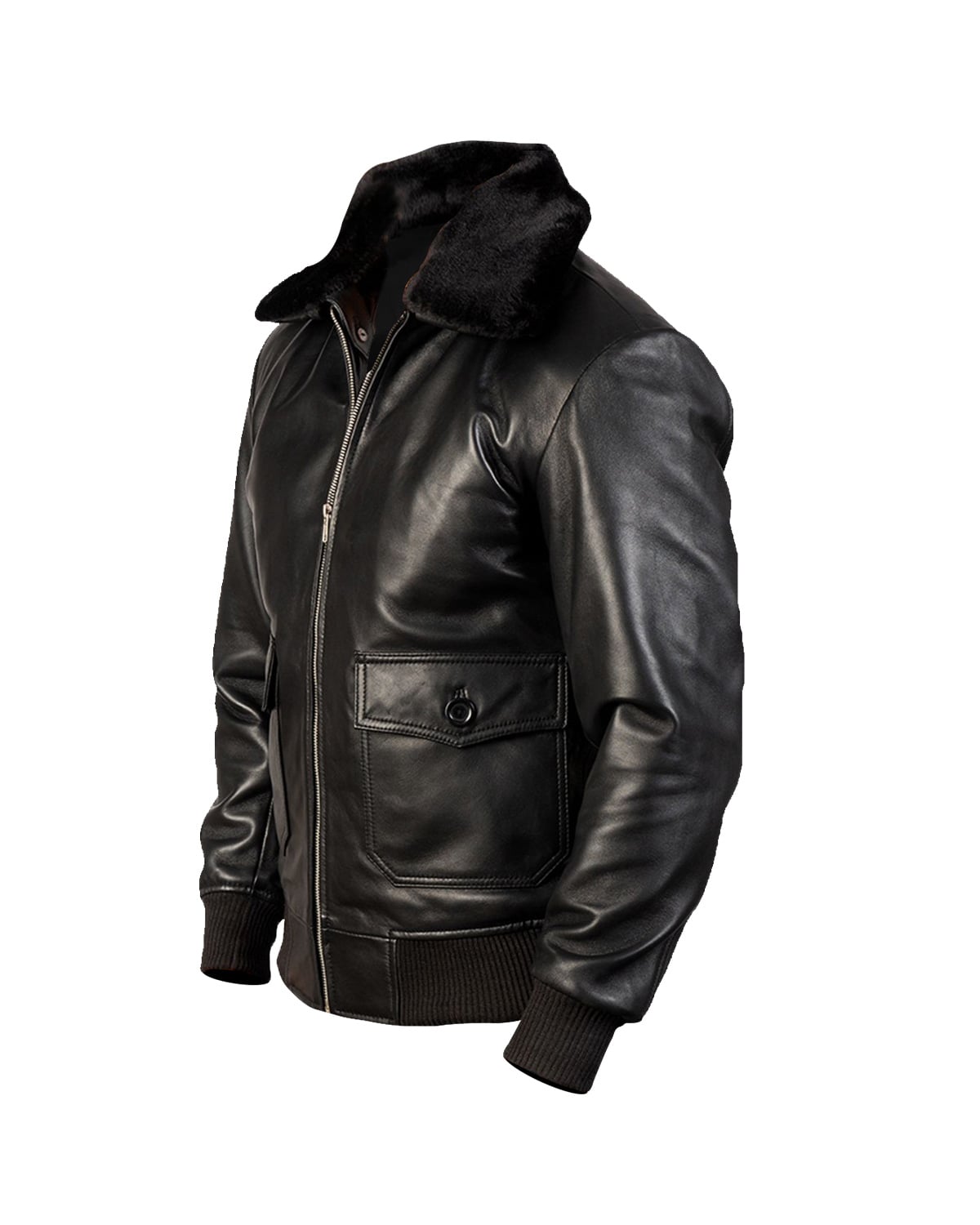 Men G-1 Bomber Leather Jacket (3)