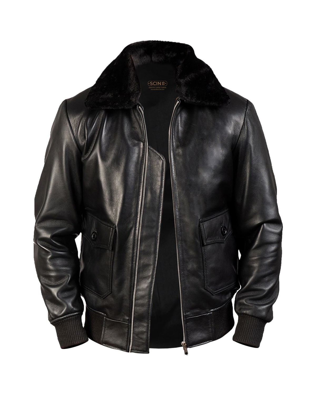 Men G-1 Bomber Leather Jacket