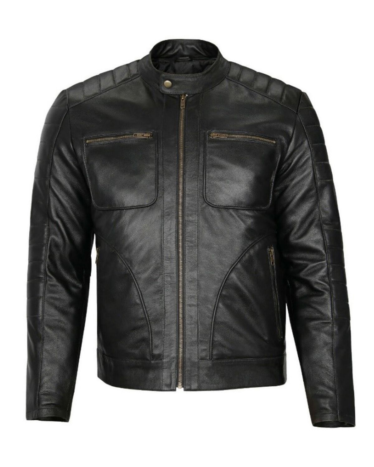 Anthony Classic Biker Leather Jacket