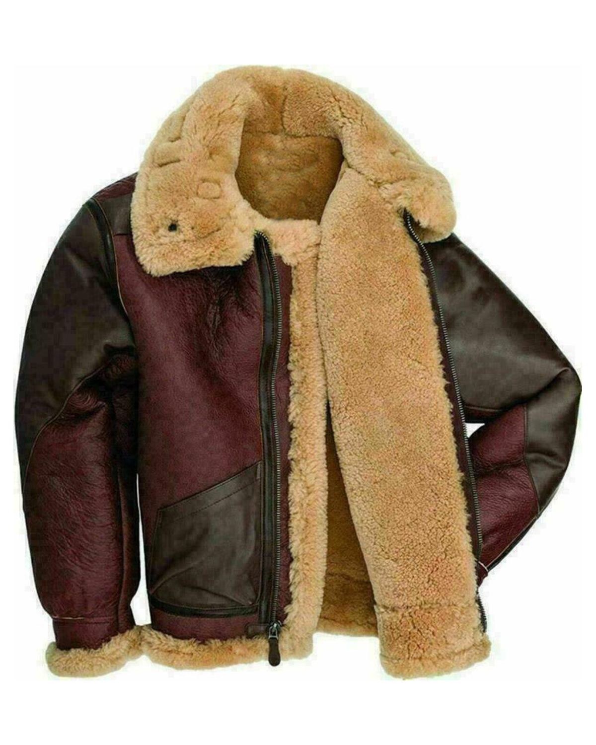 George Bomber Aviator Leather Jacket