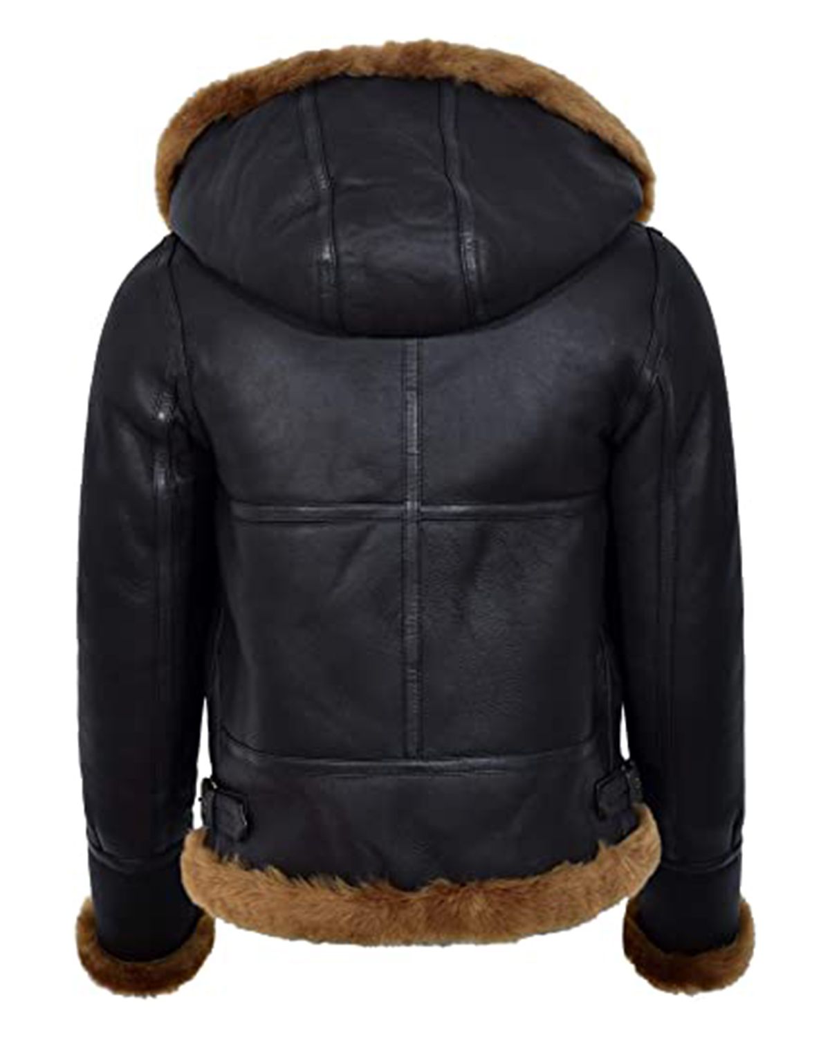 Women B3 Flying Bomber Leather Jacket (4)