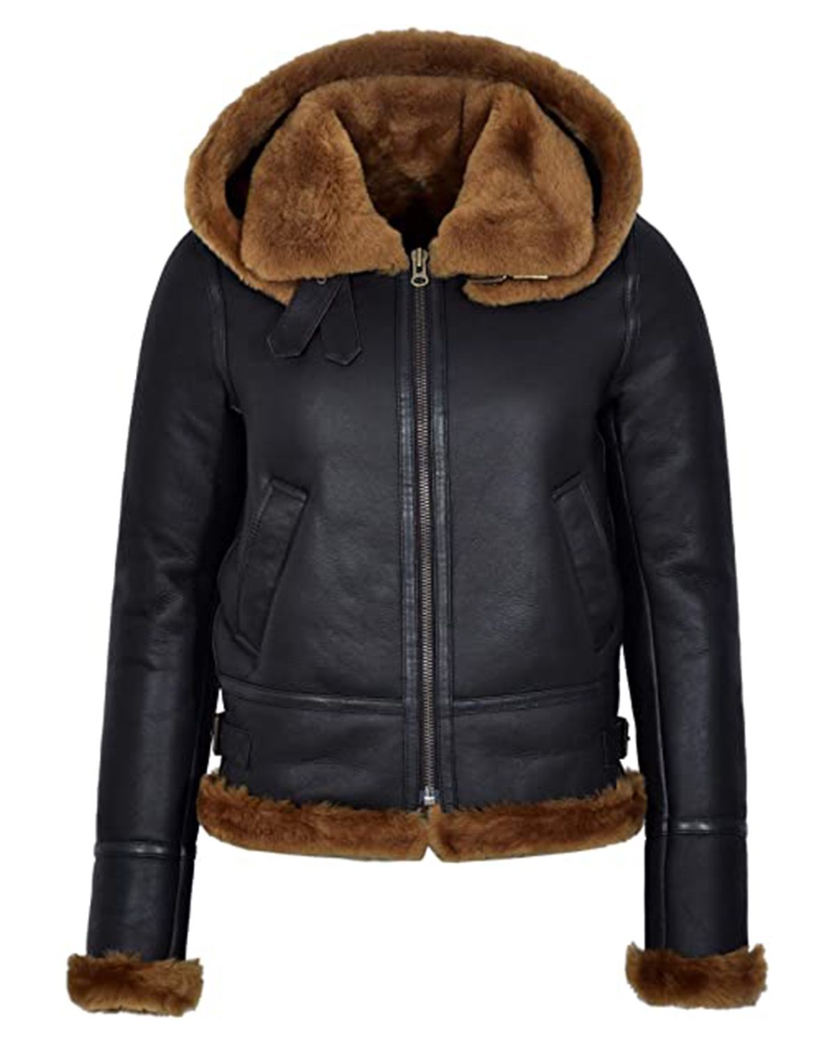 Women B3 Flying Bomber Leather Jacket