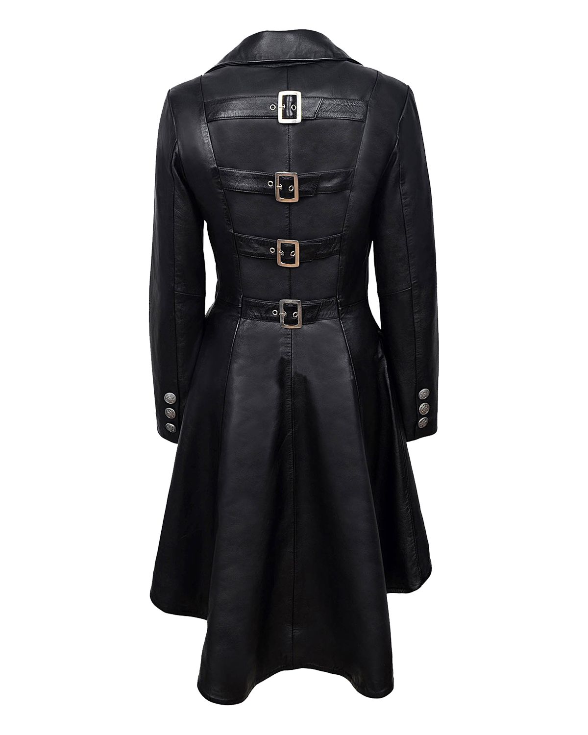 Agnes Long Gothic Leather Coat (4)