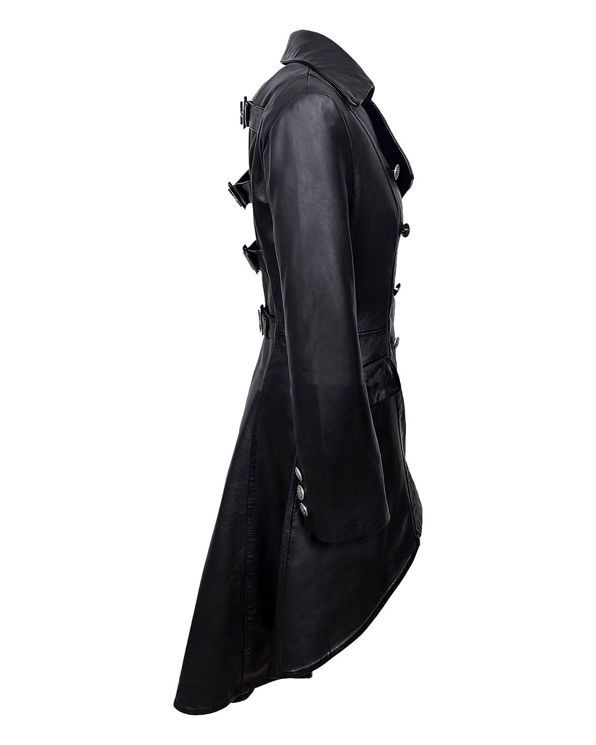 Agnes Long Gothic Leather Coat (3)