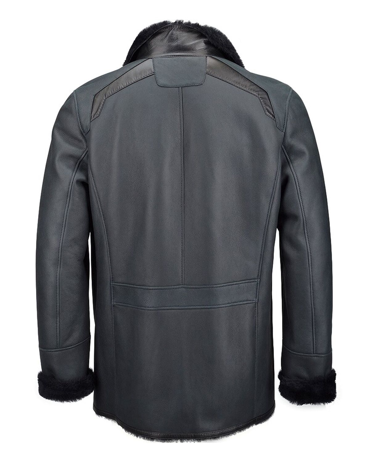 Nash Single Breasted Leather Coat (4)