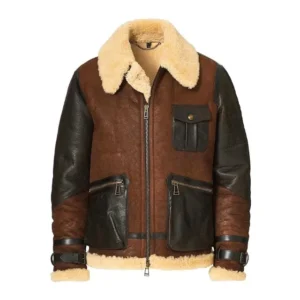 Men’s Astell Aviator Lined Leather Jacket