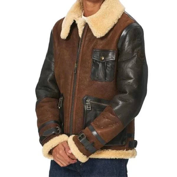 Men’s Astell Shearling-Lined Leather Jacket
