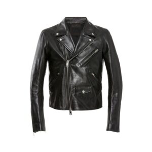 Black Motorcycle Leather Jacket