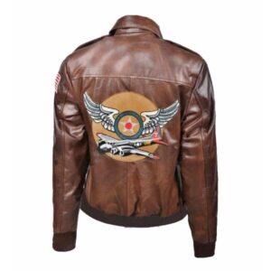 Women Flight Aviator Bomber Sheepskin Leather Jacket