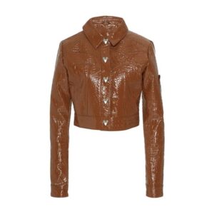 Brown Cowboy Patent Leather Top