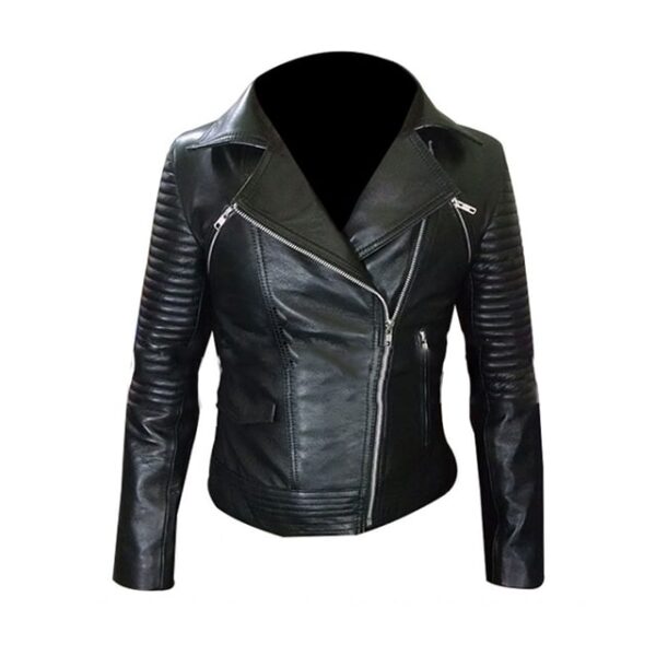 Women Gal Gadot Fast And Furious Black Leather Jacket