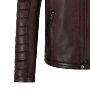 Men’s Motorcycle Sheepskin Café Racer Leather Jacket
