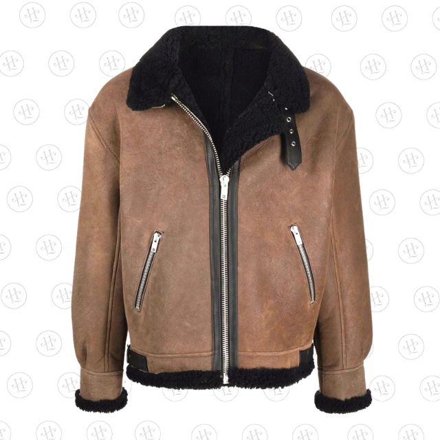 Men’s Shearling-Lined Sheepskin Leather Jacket