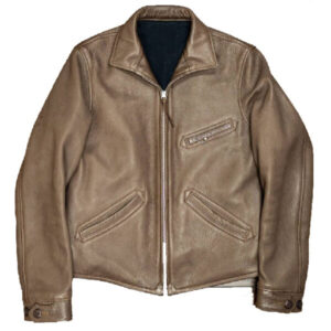 Men’s Waxed Motorcycle Leather Jacket