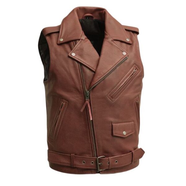 Men’s Motorcycle Leather Vest