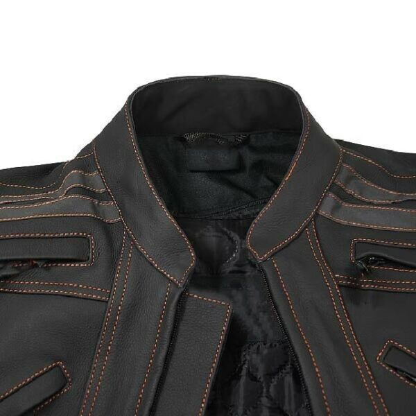 Street Style Motorcycle Jacket Sheepskin Leather Jacket