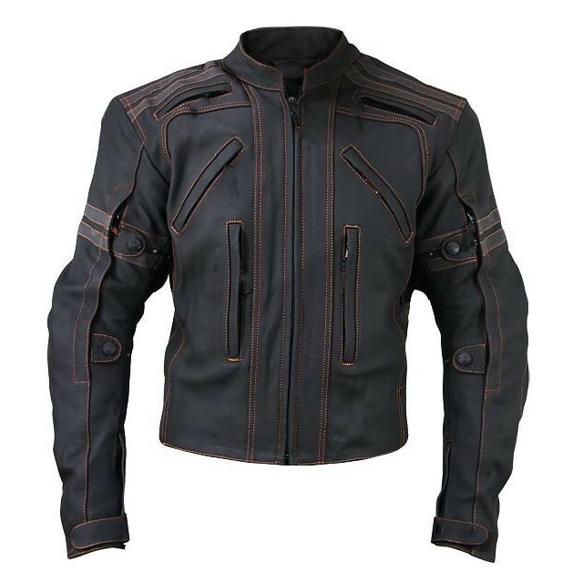 Street Style Motorcycle Jacket Sheepskin Leather Jacket