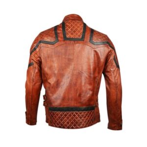 Vintage Brown Biker Mens Designer Leather Jacket