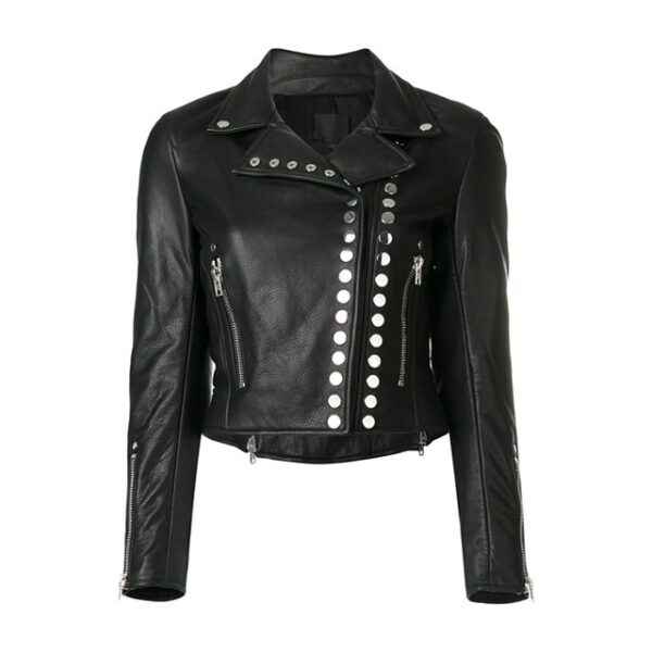 Women Black Stylish Leather Jacket