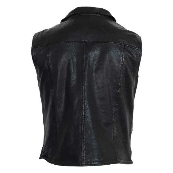 Western Cowboy Leather Vest