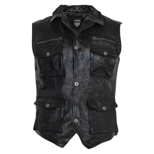 Western Cowboy Leather Vest