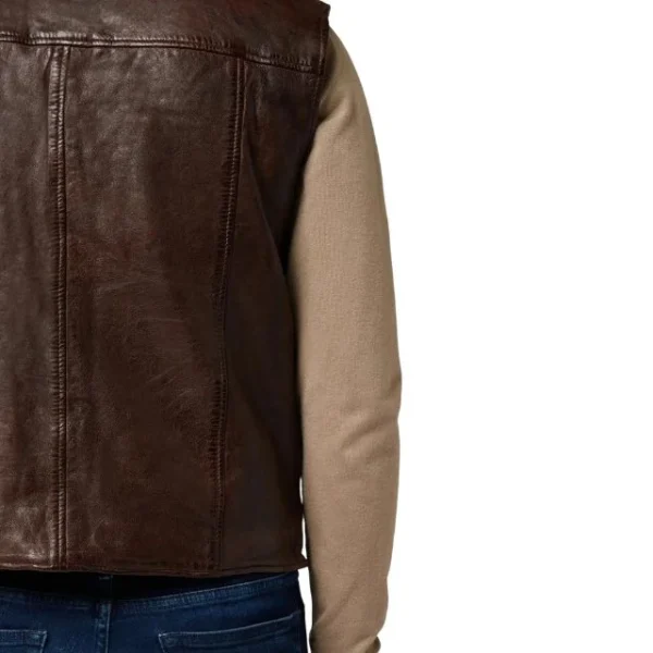 Western Cowboy Leather Vest