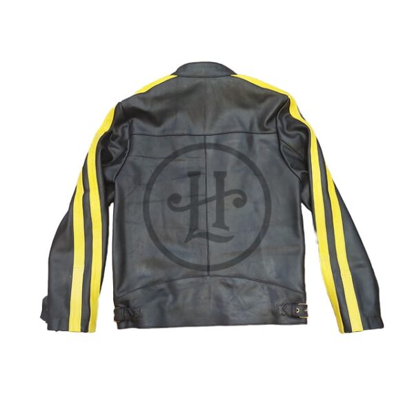 Men Top-Grain Leather Motorcycle Sheepskin Jacket