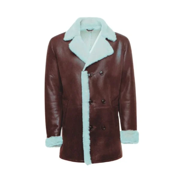 Men’s Jozef Double Breasted Shearling Coat