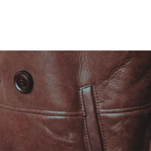 Men’s Jozef Double Breasted Shearling-Style Coat
