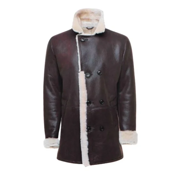 Men’s Jozef Double Breasted Shearling Coat