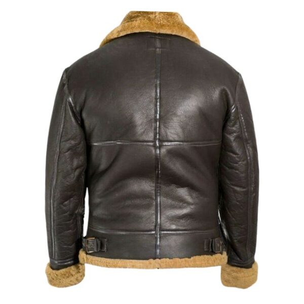 Brown Shearling Sheepskin Leather Jacket