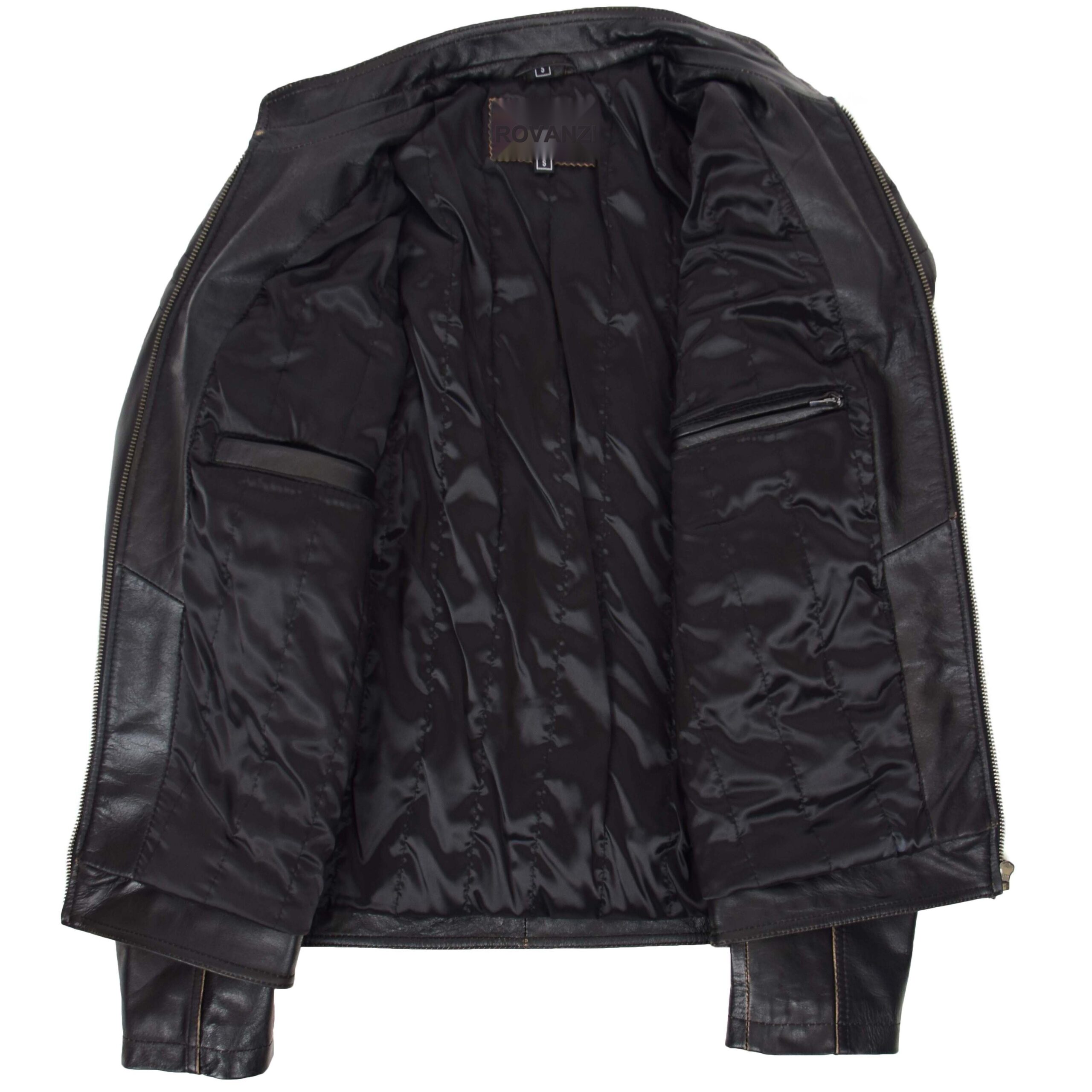 BUNERI Dark Brown Leather Vintage Biker Jacket II – 6
