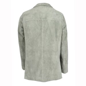 BUNERI Men’s Gray Suede Blazer