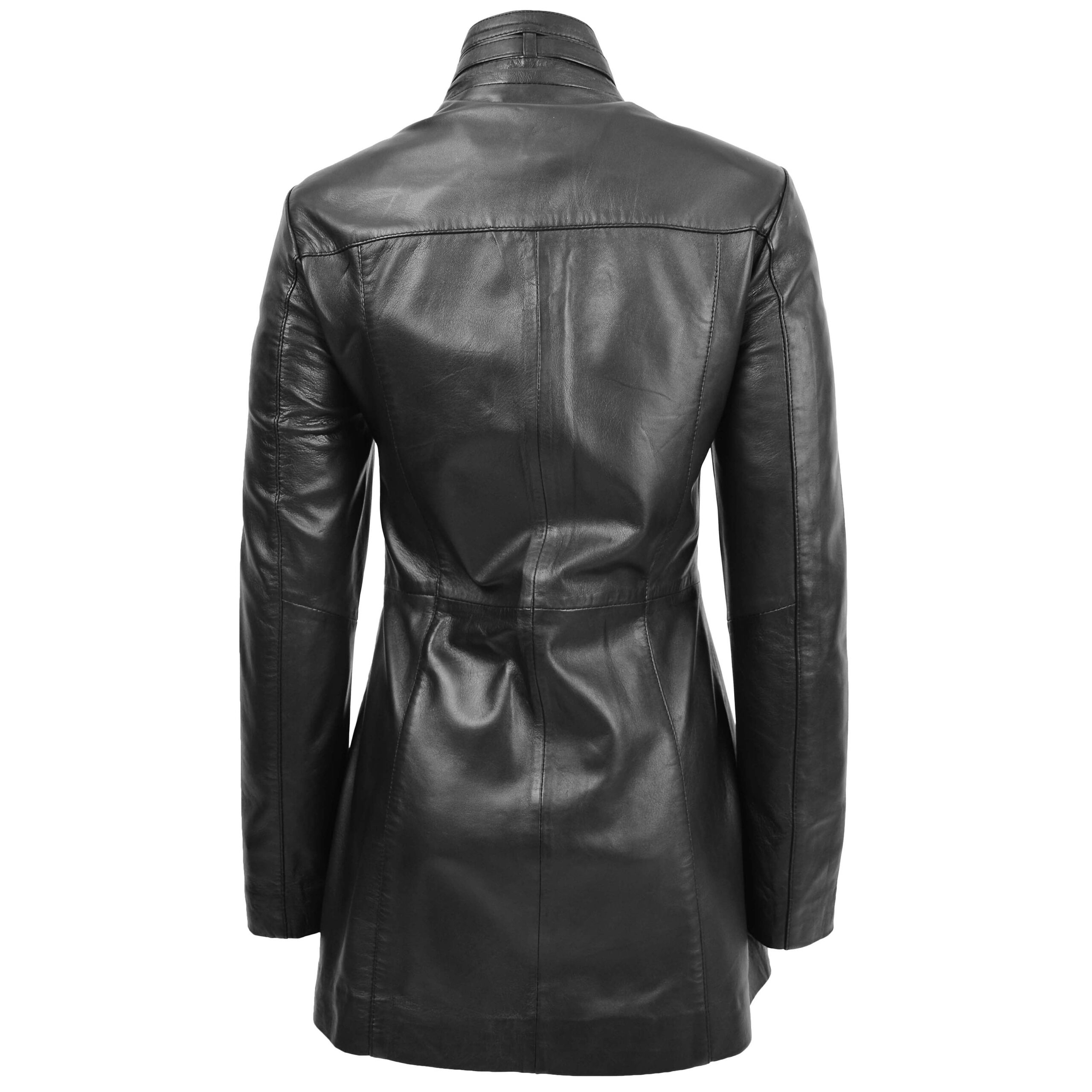 BUNERI Black Leather Dual Zip Fastening Jacket – 2