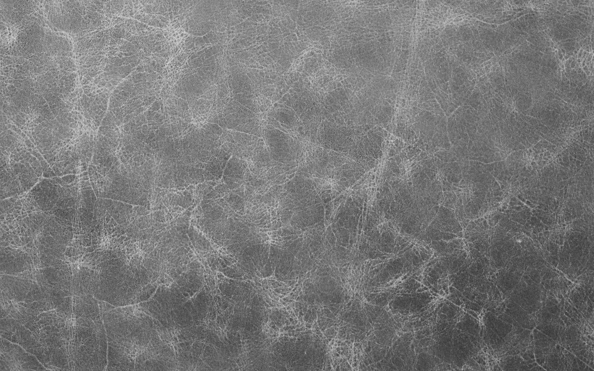 Close-up of soft gray leather grain showing surface texture in detail